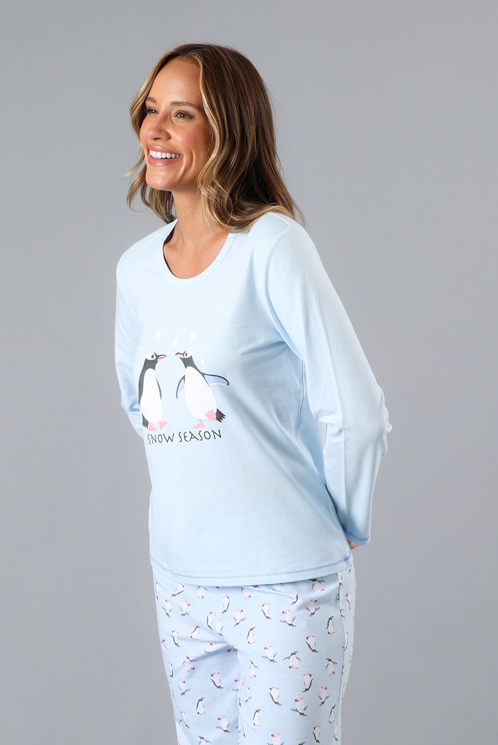 FLORES - Pijama Cuello Redondo Mujer Flores