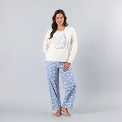 FLORES - Pijama Cuello Redondo Mujer