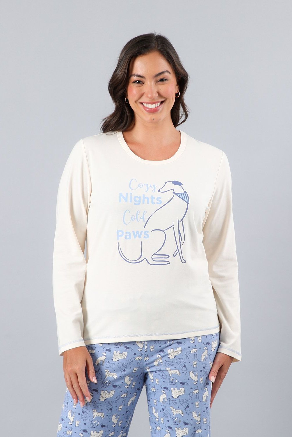 FLORES - Pijama Cuello Redondo Mujer Flores