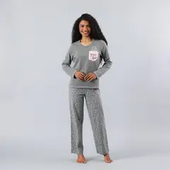 FLORES - Pijama Cuello Redondo Mujer