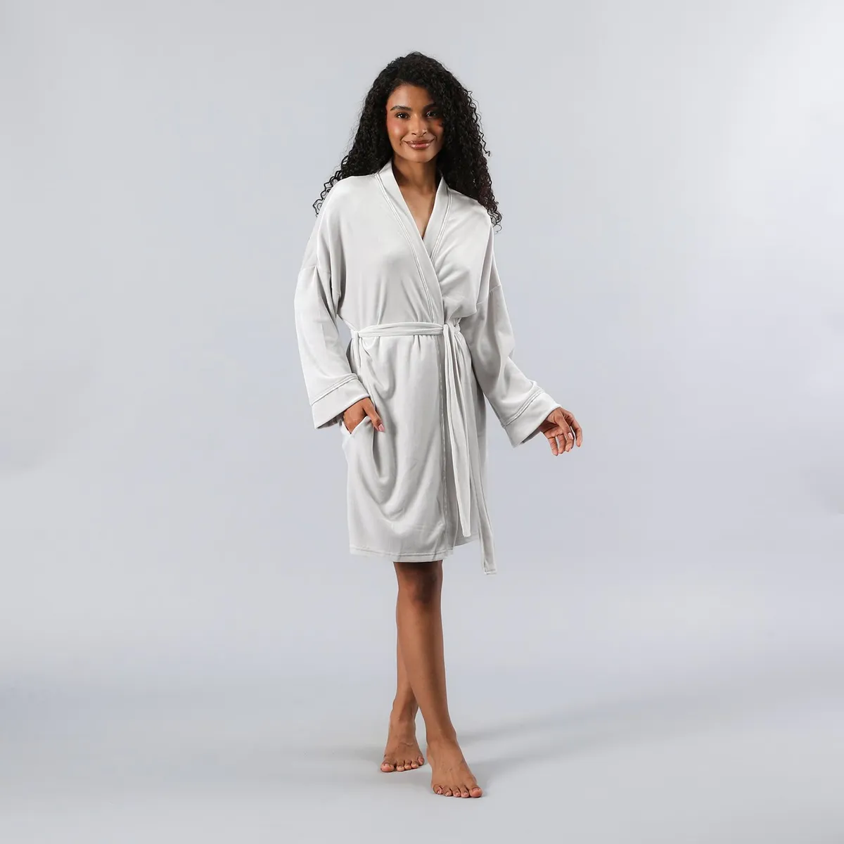 FLORES - Bata Haggy Midi Mujer Flores