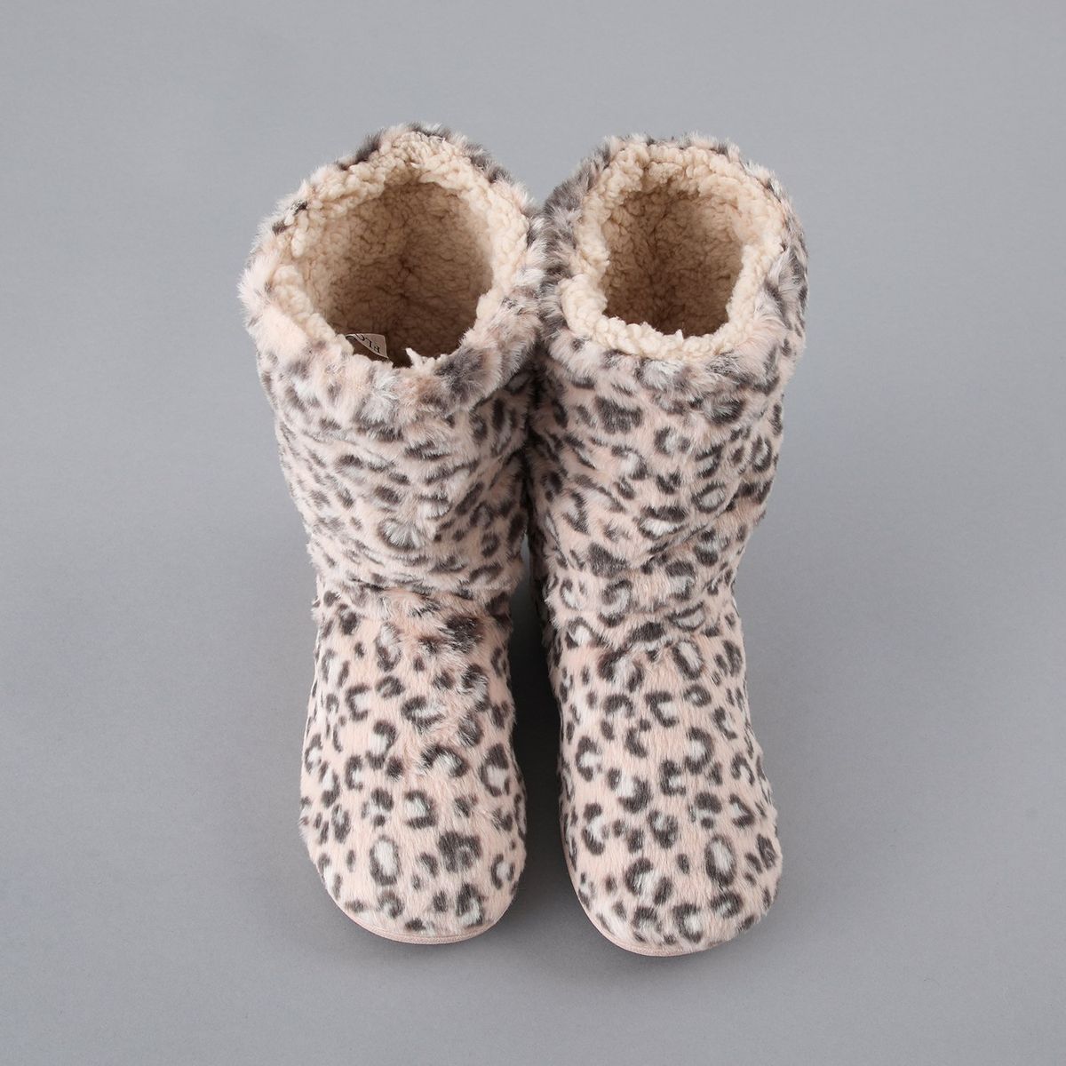 FLORES - Bota Fur Animal Print Mujer Flores