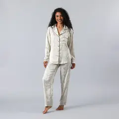 FLORES - Set Camisero + Pantalon Satin Print Mujer
