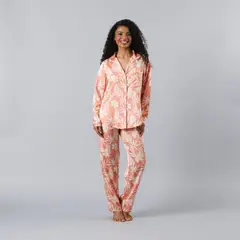 FLORES - Set Camisero + Pantalon Satin Print Mujer