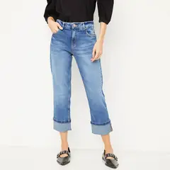 BASEMENT - Jeans Slim Tiro Medio Mujer