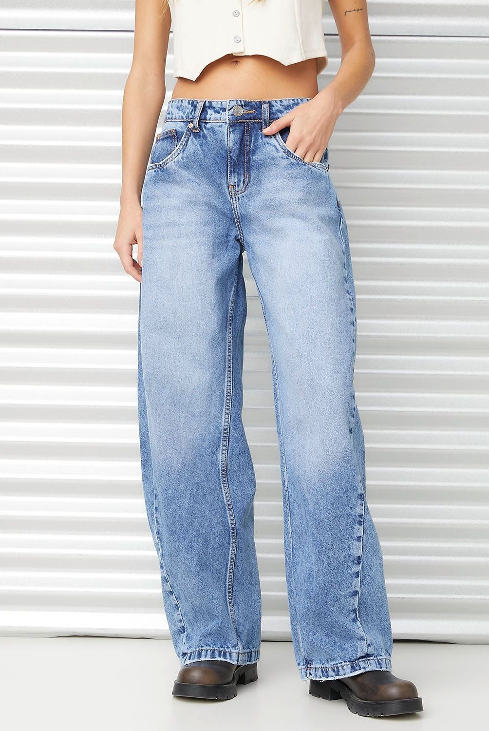 AMERICANINO - Jeans Skinny Tiro Medio Mujer Americanino