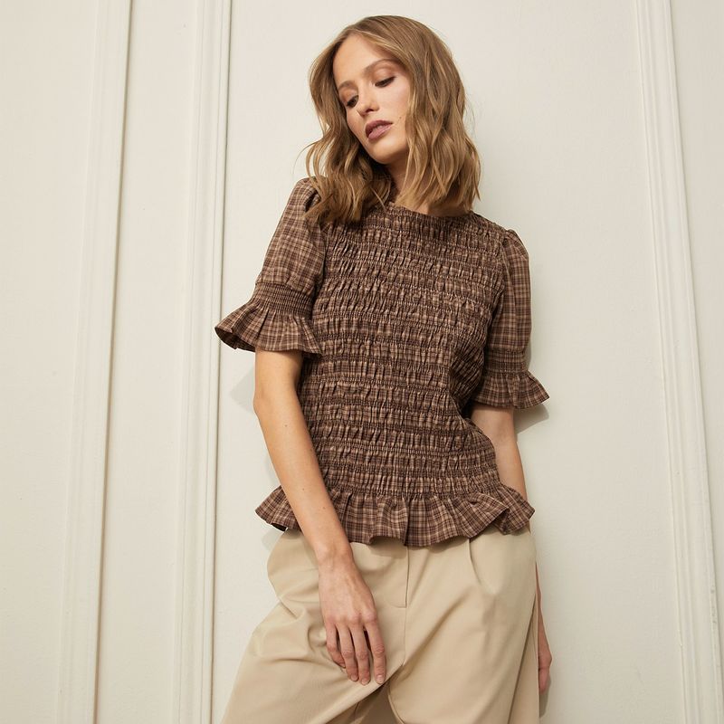 BASEMENT - Blusa Manga Corta Mujer Basement