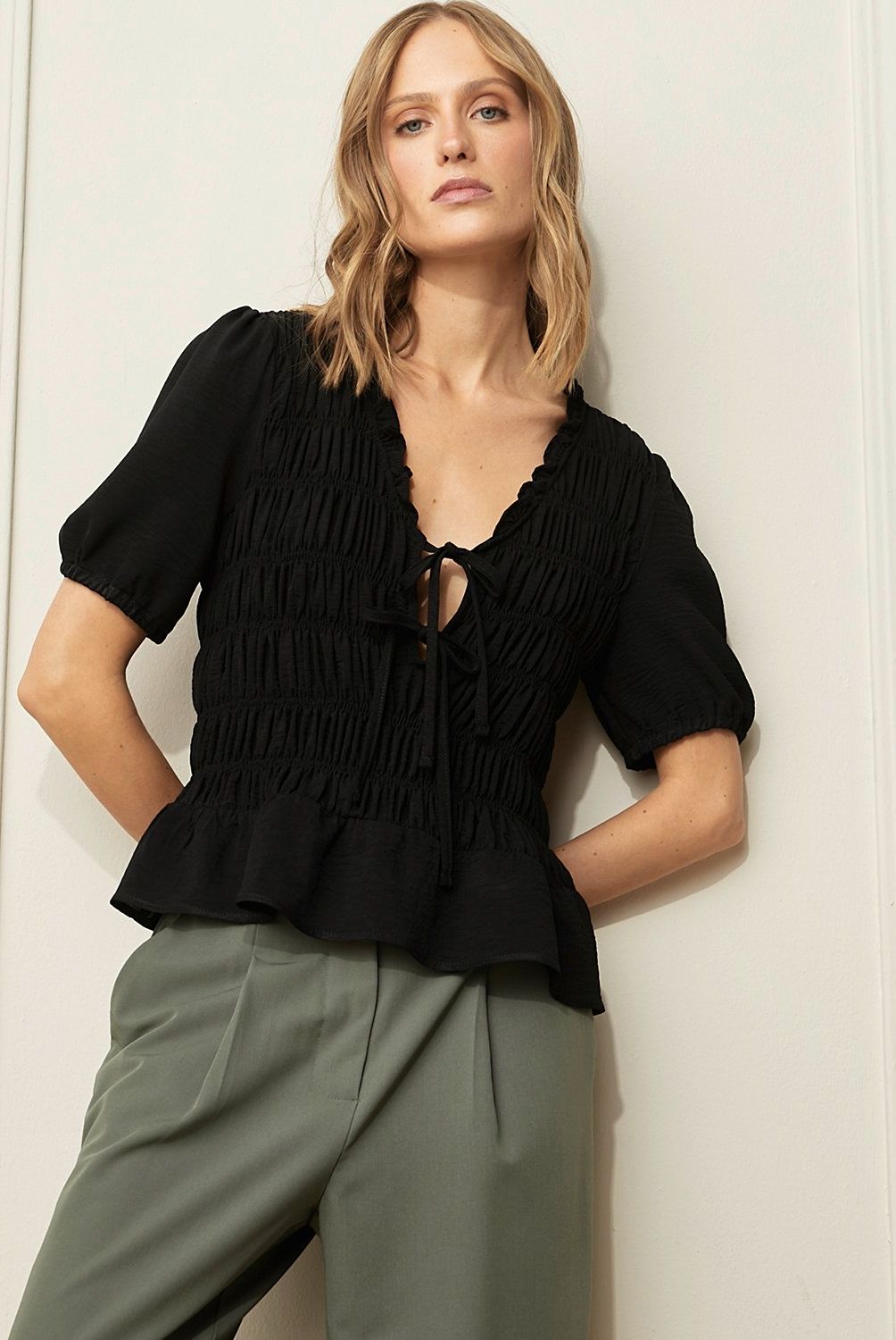 BASEMENT - Blusa Manga Corta Mujer Basement