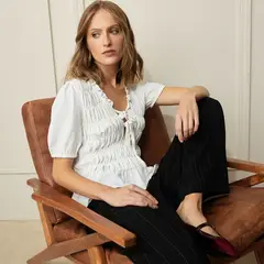BASEMENT - Blusa Manga Corta Mujer