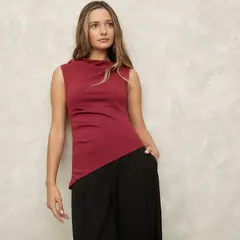 SYBILLA - Polera Sin Mangas Algodón Mujer