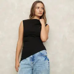 SYBILLA - Polera Sin Mangas Algodón Mujer