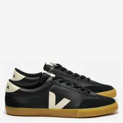 VEJA - Volley Black Pier Zapatilla Urbana Mujer Cuero Negro