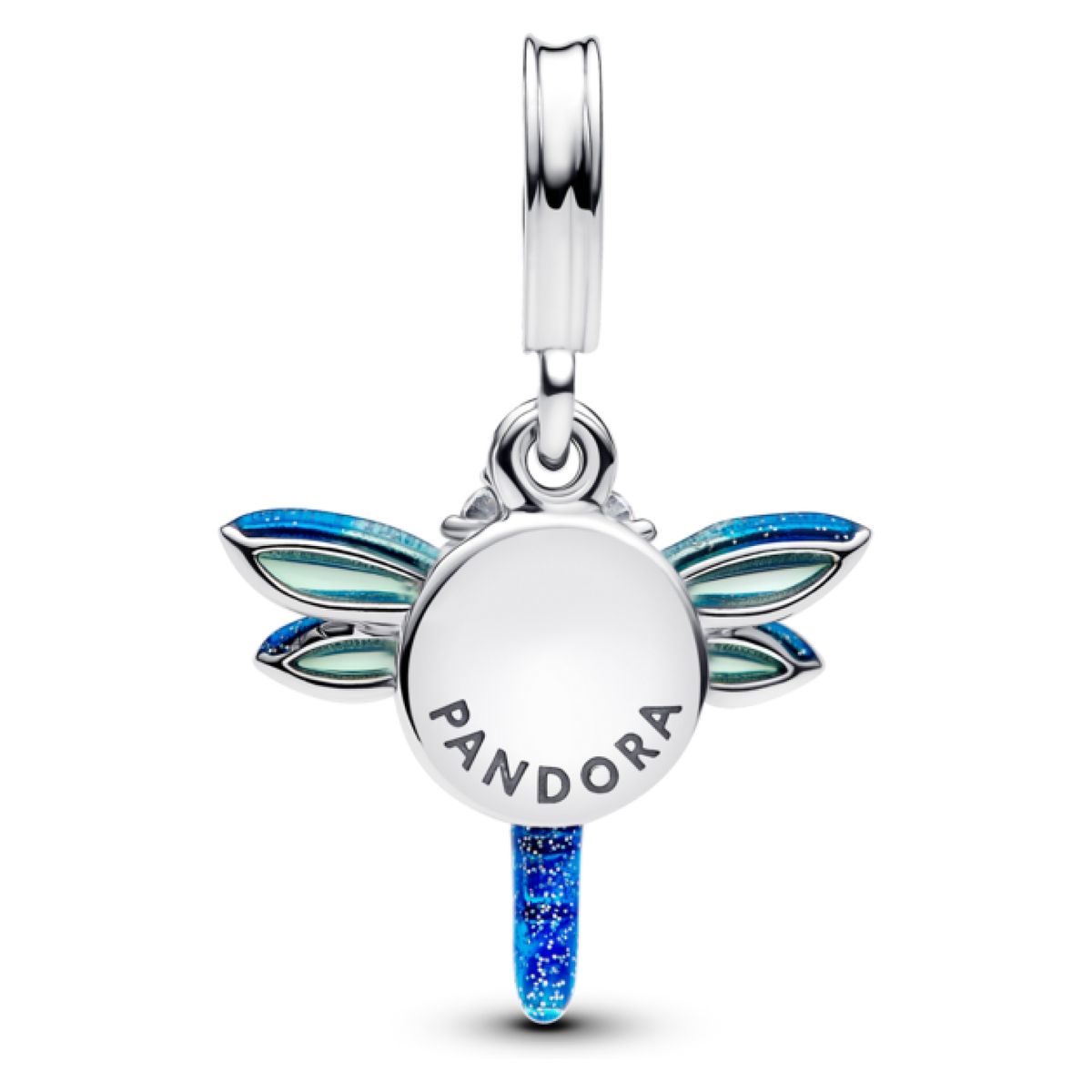 PANDORA - Charm Colgante Doble Libélula De Plata Mujer Pandora