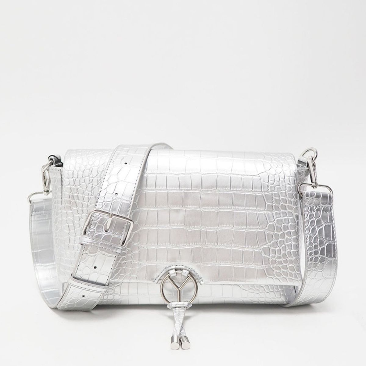 YAMBO - Cartera Croco Silver Mujer Yambo