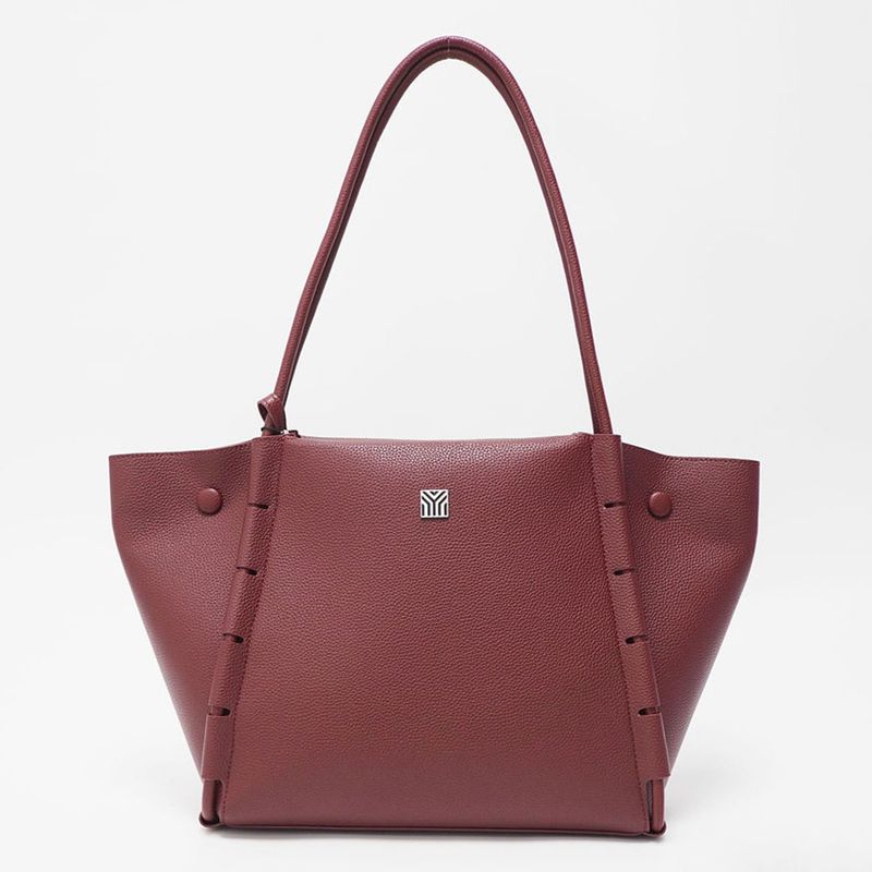 YAMBO - Bolso Shopper Burgundy Mujer Yambo