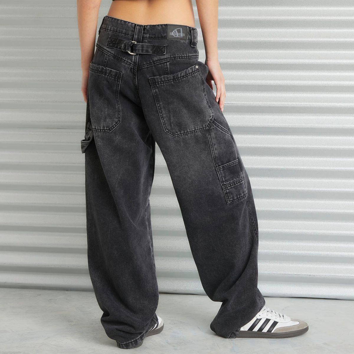 AMERICANINO - Jeans Cargo Tiro Medio Mujer Americanino