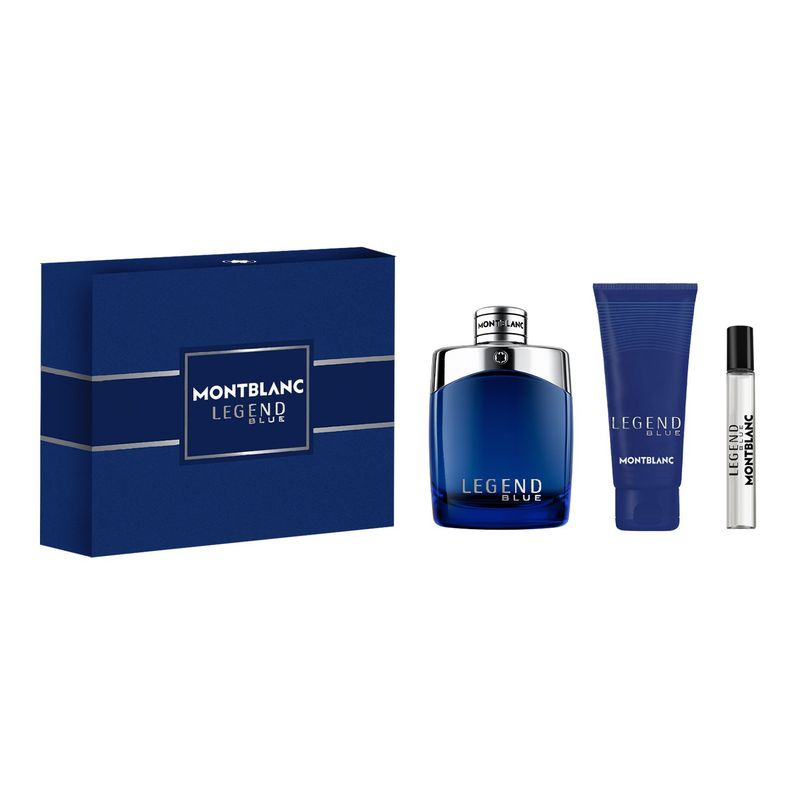 MONTBLANC - Set Hombre Legend Blue EDP 100ML + 7,5ML + Shower Gel 100ml Montblanc