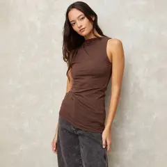 SYBILLA - Polera Sin Mangas Algodón Mujer