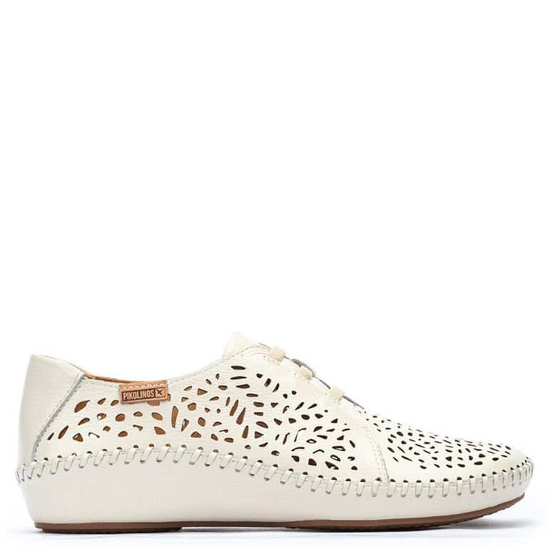 Zapatilla Urbana Mujer Cuero Blanco
