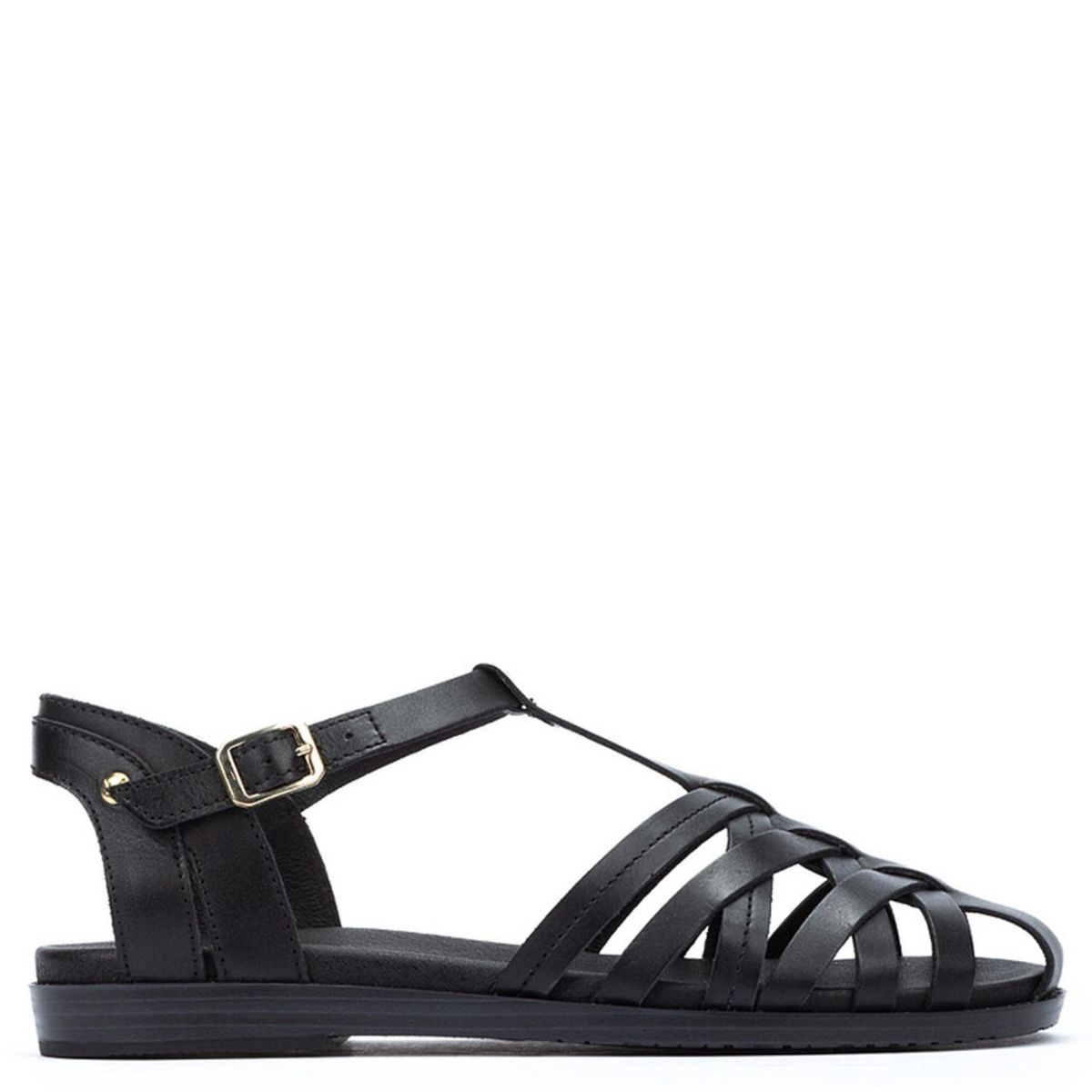 PIKOLINOS - Sandalia Mujer Cuero Negro Pikolinos