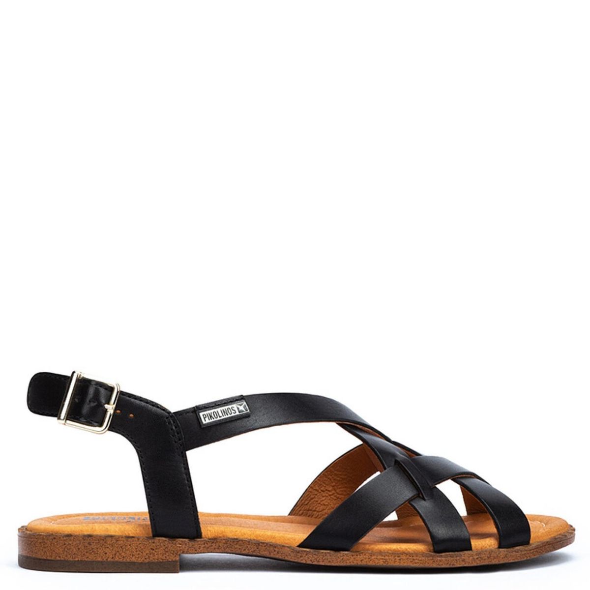 PIKOLINOS - Sandalia Mujer Cuero Negro Pikolinos
