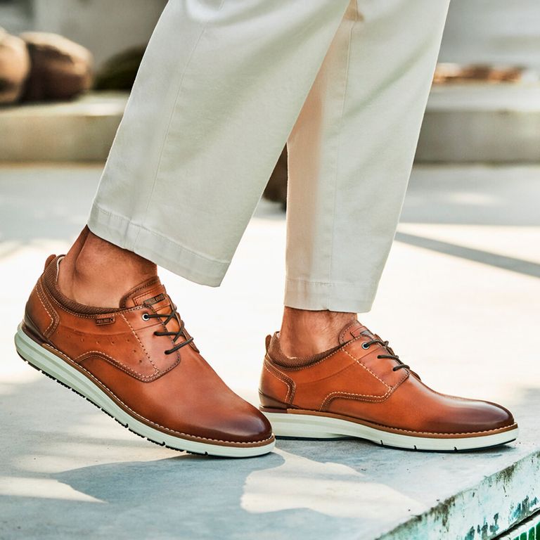 Zapato Casual Hombre Cuero Café