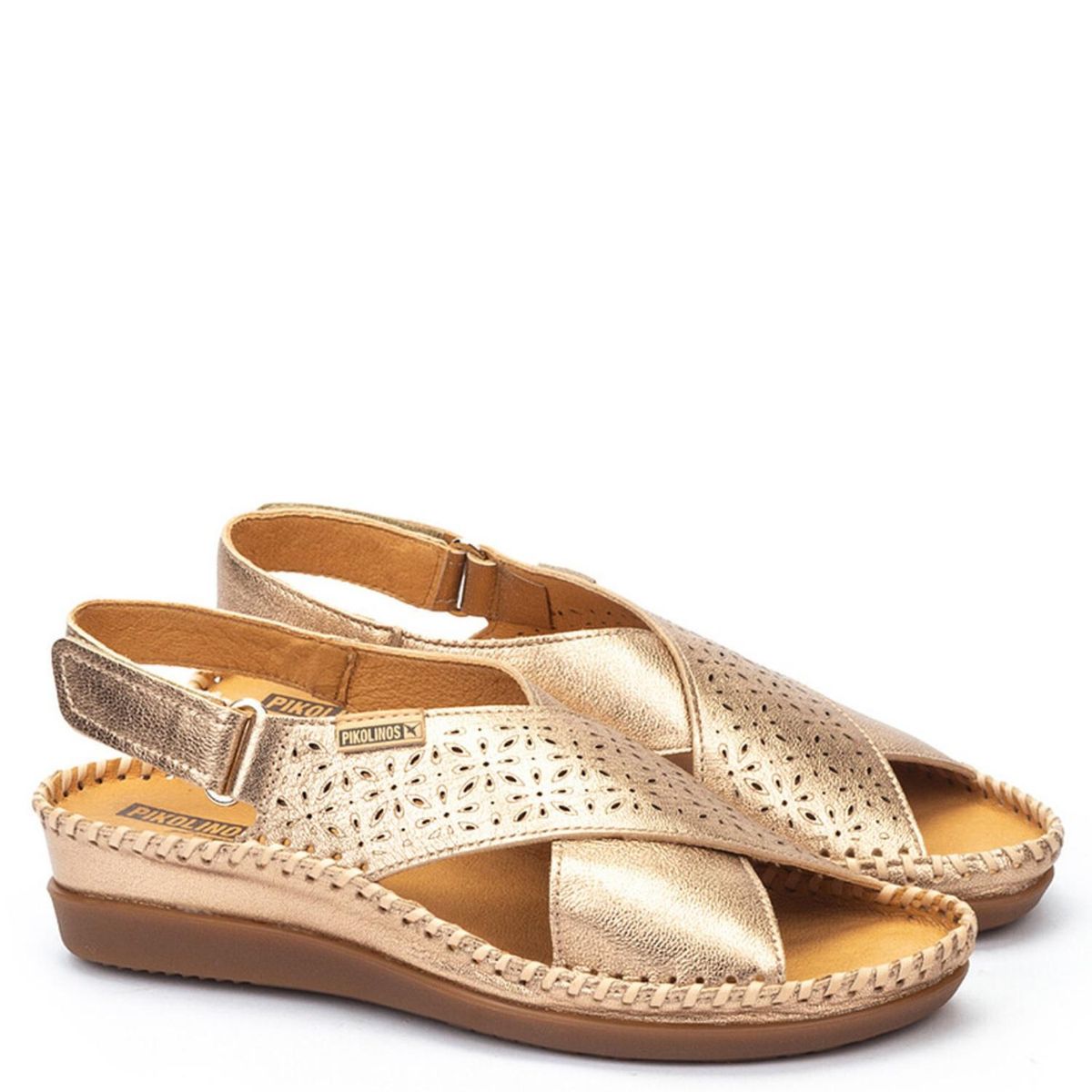 PIKOLINOS - Sandalia Mujer Cuero Café Pikolinos