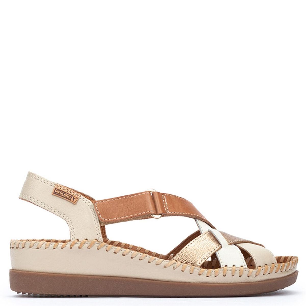 PIKOLINOS - Sandalia Mujer Cuero Beige Pikolinos