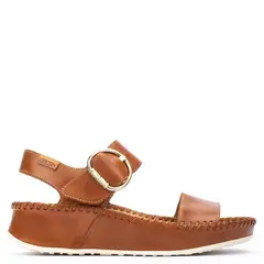 PIKOLINOS - Sandalias Mujer Cuero Beige