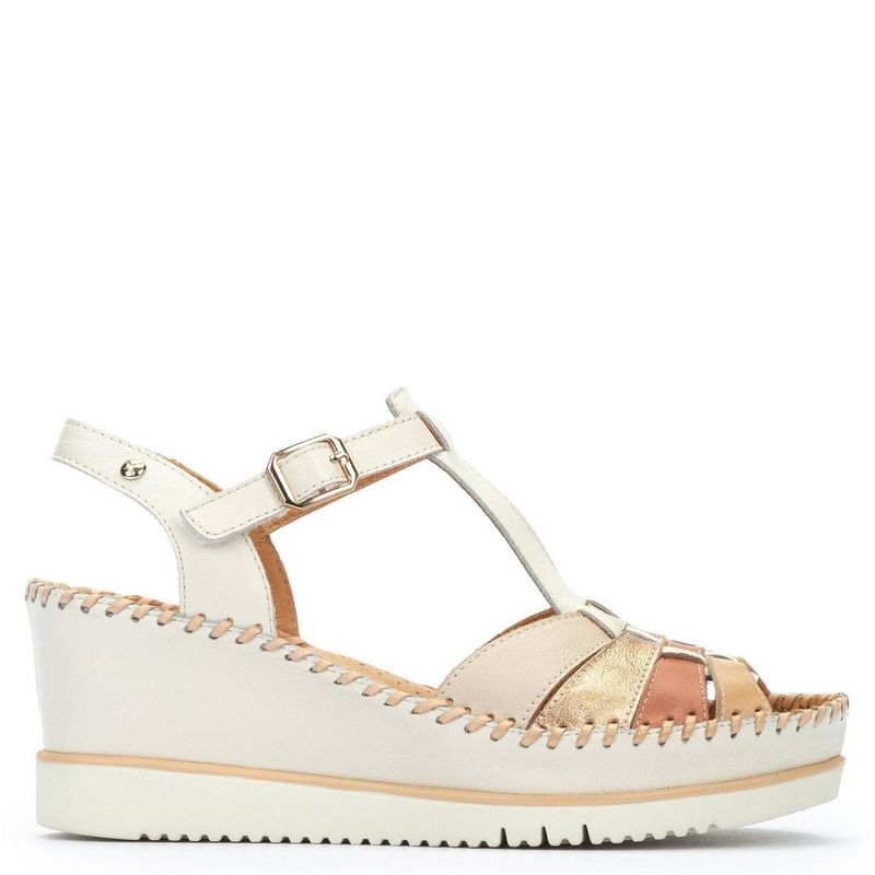 PIKOLINOS - Sandalia Mujer Cuero Beige Pikolinos
