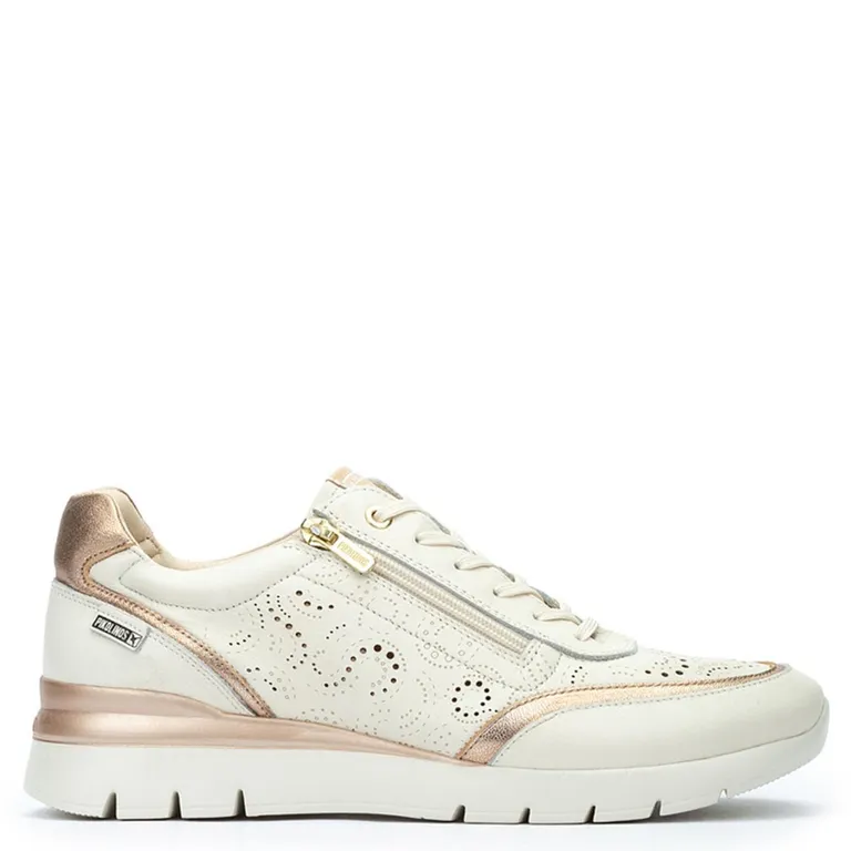 PIKOLINOS Zapatilla Urbana Mujer Cuero Blanco