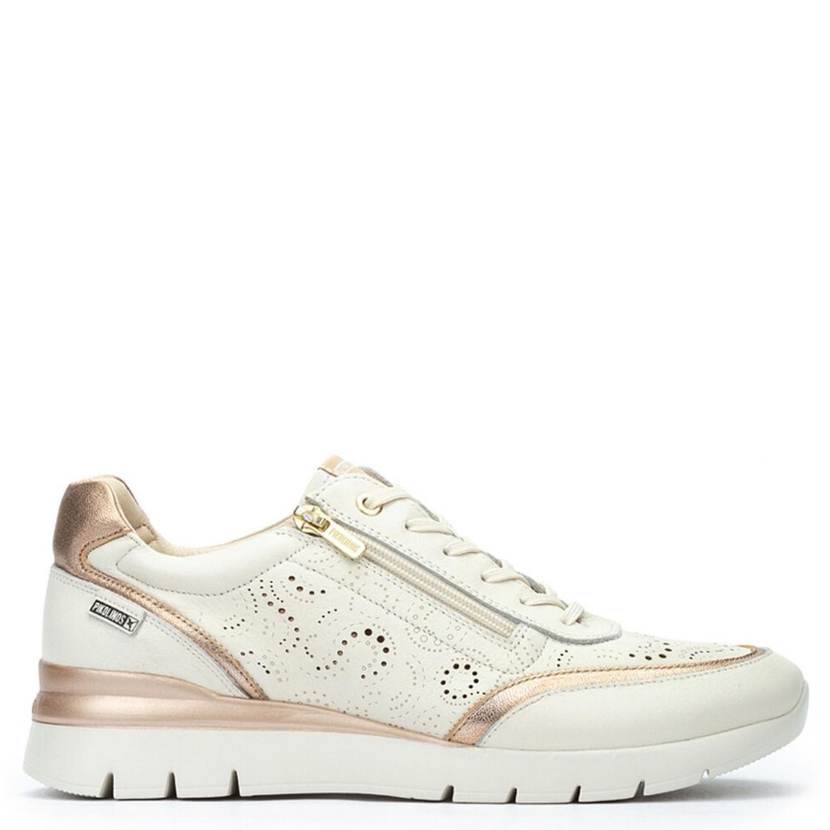 PIKOLINOS - Zapatilla Urbana Mujer Cuero Blanco Pikolinos