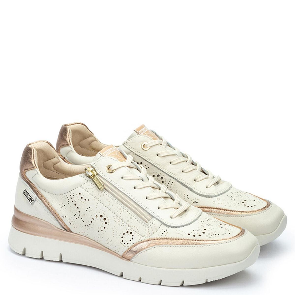 PIKOLINOS - Zapatilla Urbana Mujer Cuero Blanco Pikolinos