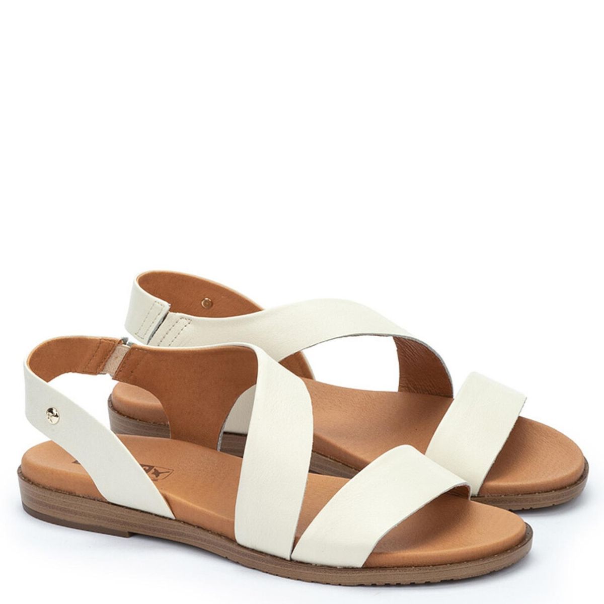 PIKOLINOS - Sandalias Mujer Cuero Blanco Pikolinos