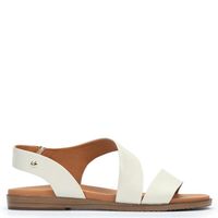 Sandalias Mujer Cuero Blanco