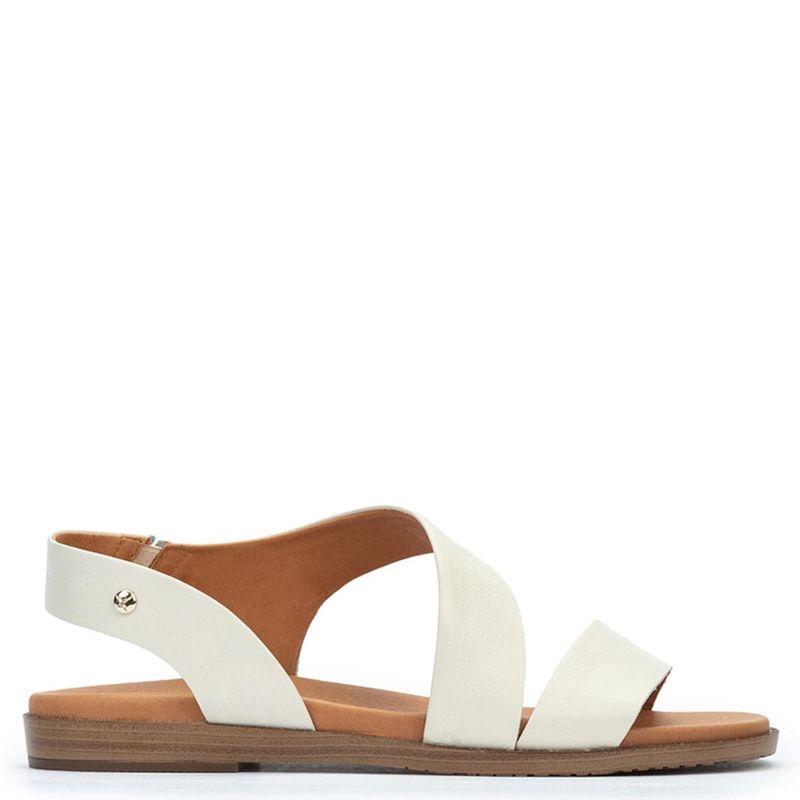 PIKOLINOS - Sandalias Mujer Cuero Blanco Pikolinos