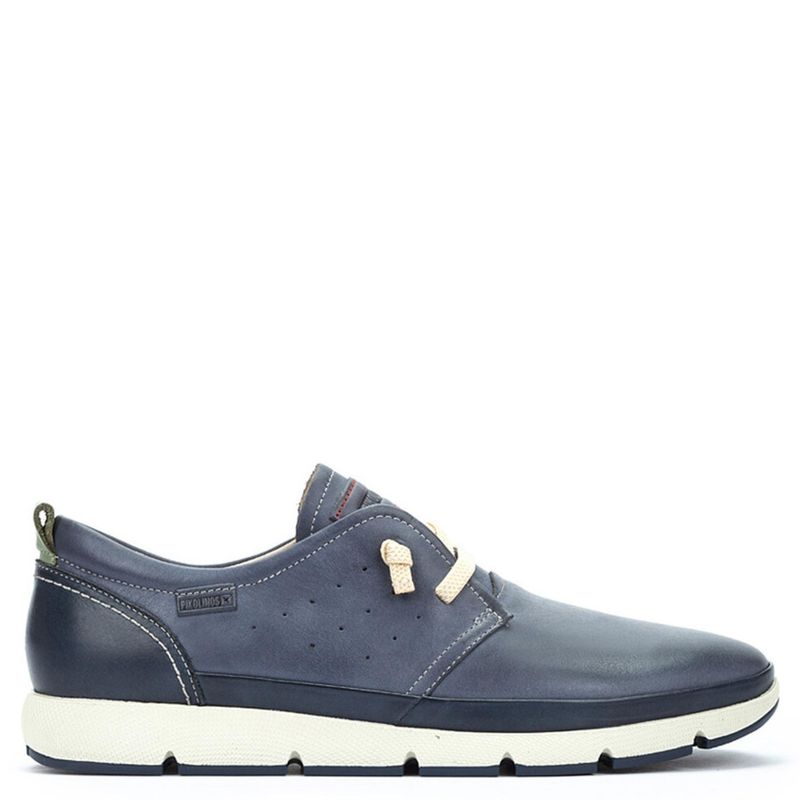 PIKOLINOS - Zapato Casual Hombre Cuero Azul Pikolinos
