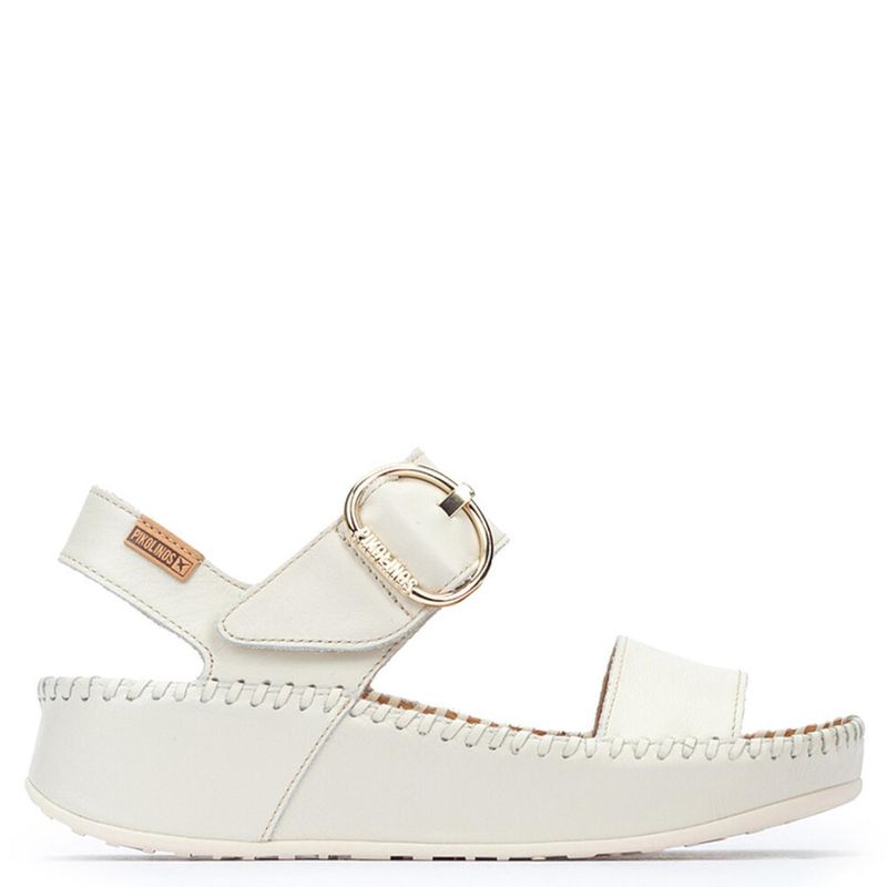 PIKOLINOS - Sandalias Mujer Cuero Beige Pikolinos