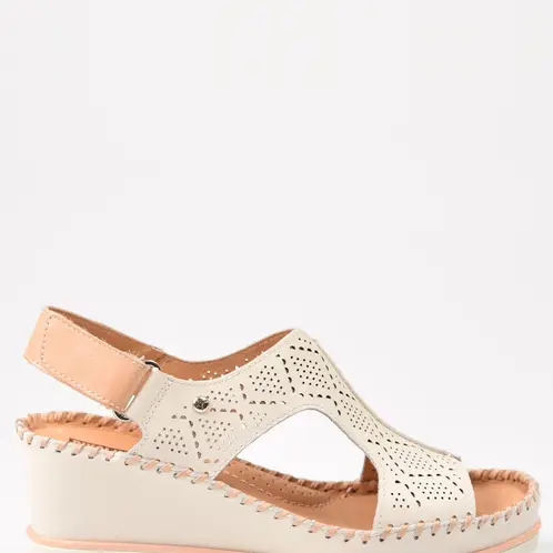 PIKOLINOS - Sandalias Mujer Cuero Blanco