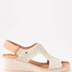 PIKOLINOS - Sandalias Mujer Cuero Blanco