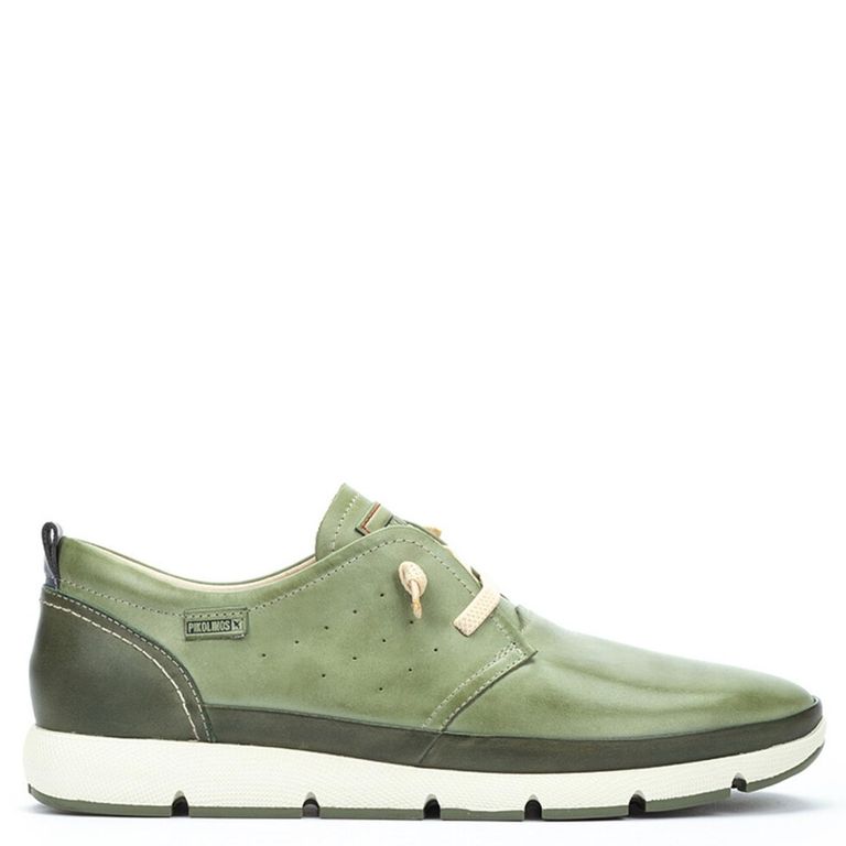 Zapato Casual Hombre Cuero Verde