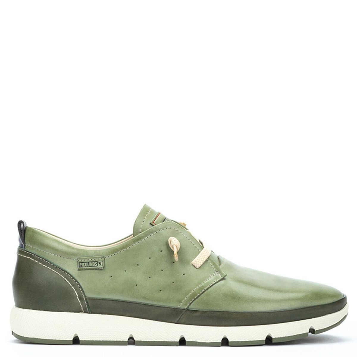 PIKOLINOS - Zapato Casual Hombre Cuero Verde Pikolinos