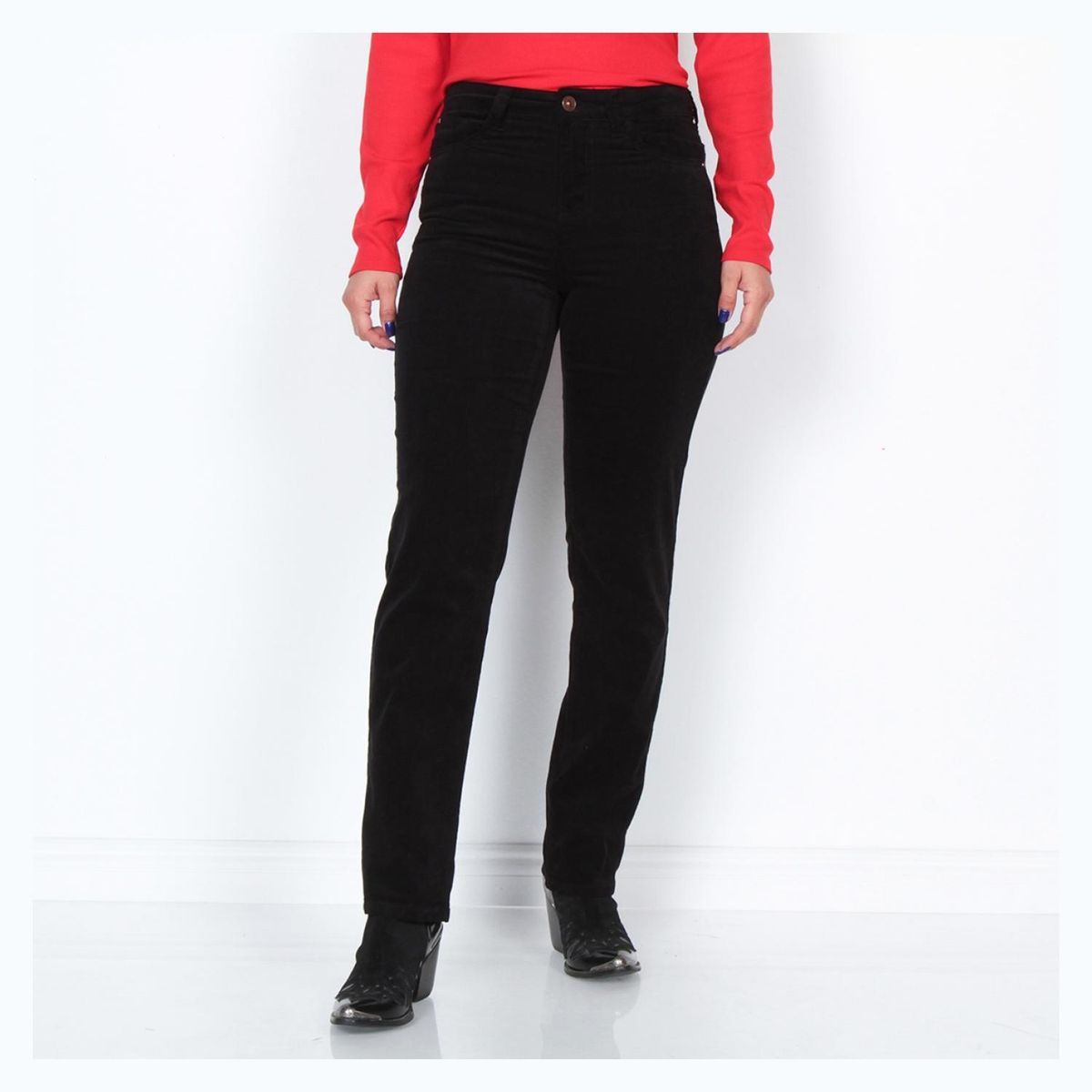 WADOS - Pantalón Recto Tiro Alto Mujer Wados