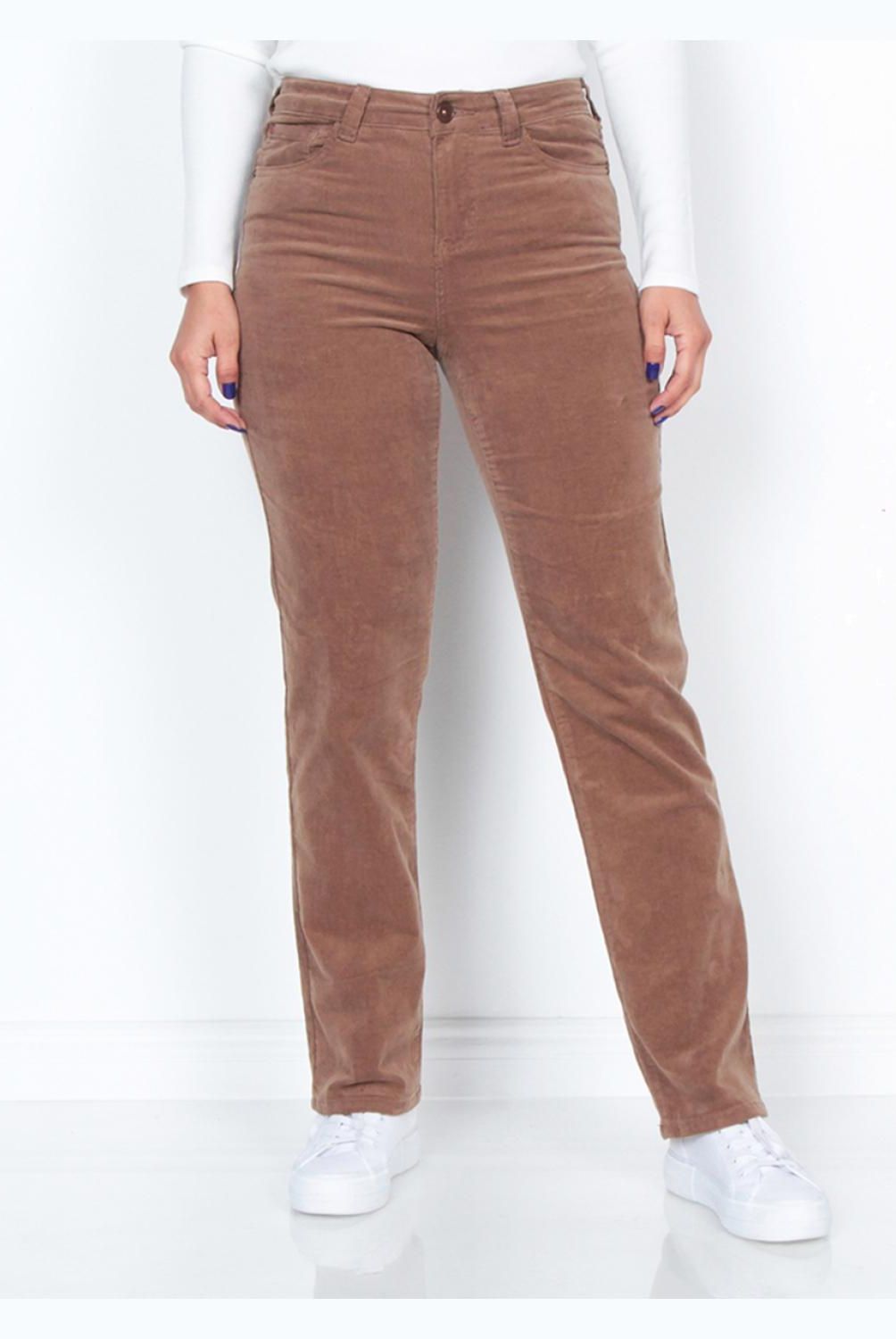 WADOS - Pantalón Recto Tiro Alto Mujer Wados