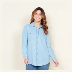 WADOS - Blusa Manga Larga Lyocell Mujer