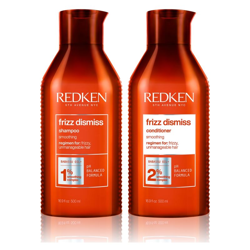 REDKEN - Set XL Frizz Dismiss Anti Frizz Shampoo 500ml + Acondicionador 500ml Redken