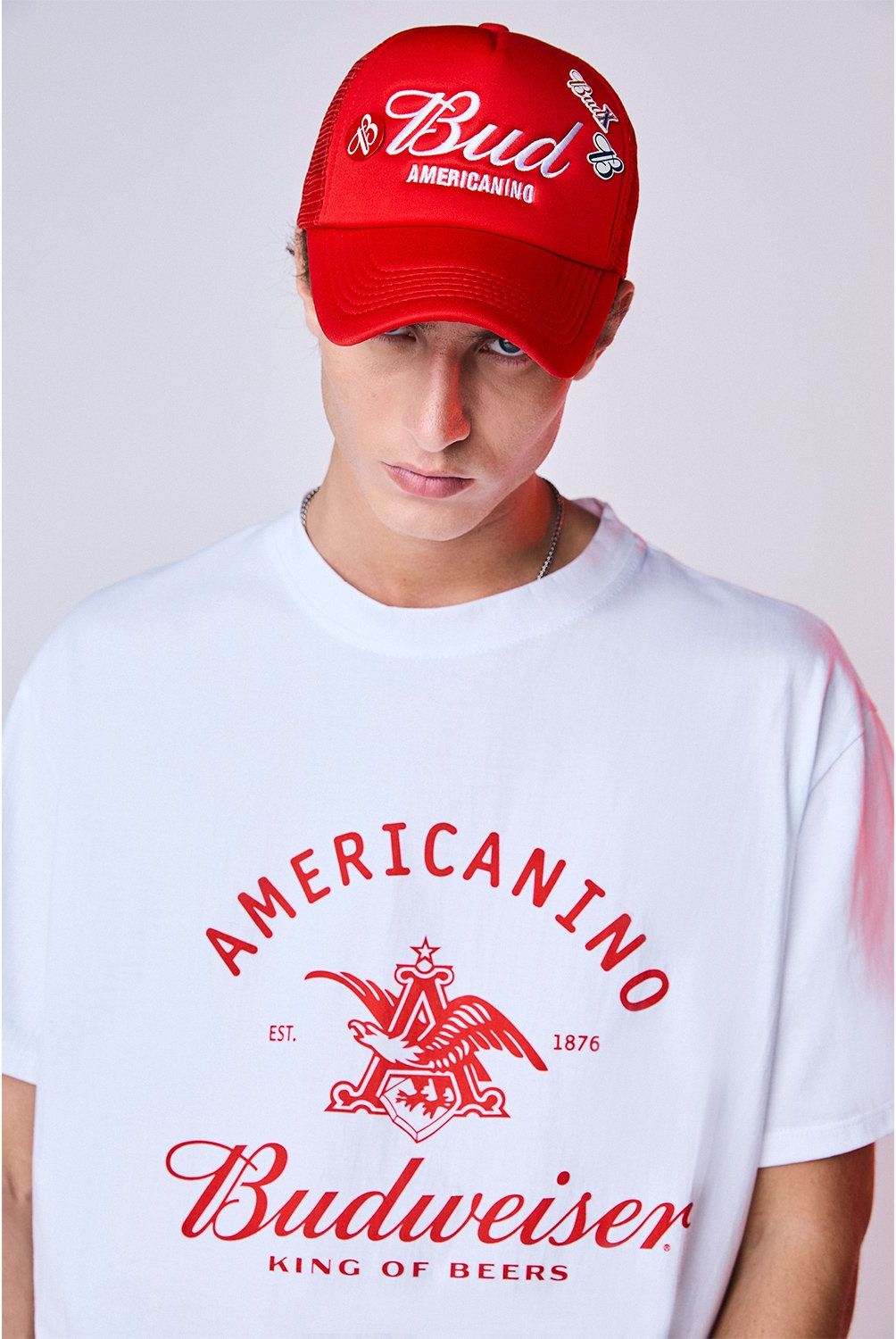 AMERICANINO - Polera Manga Corta Oversize Hombre Americanino
