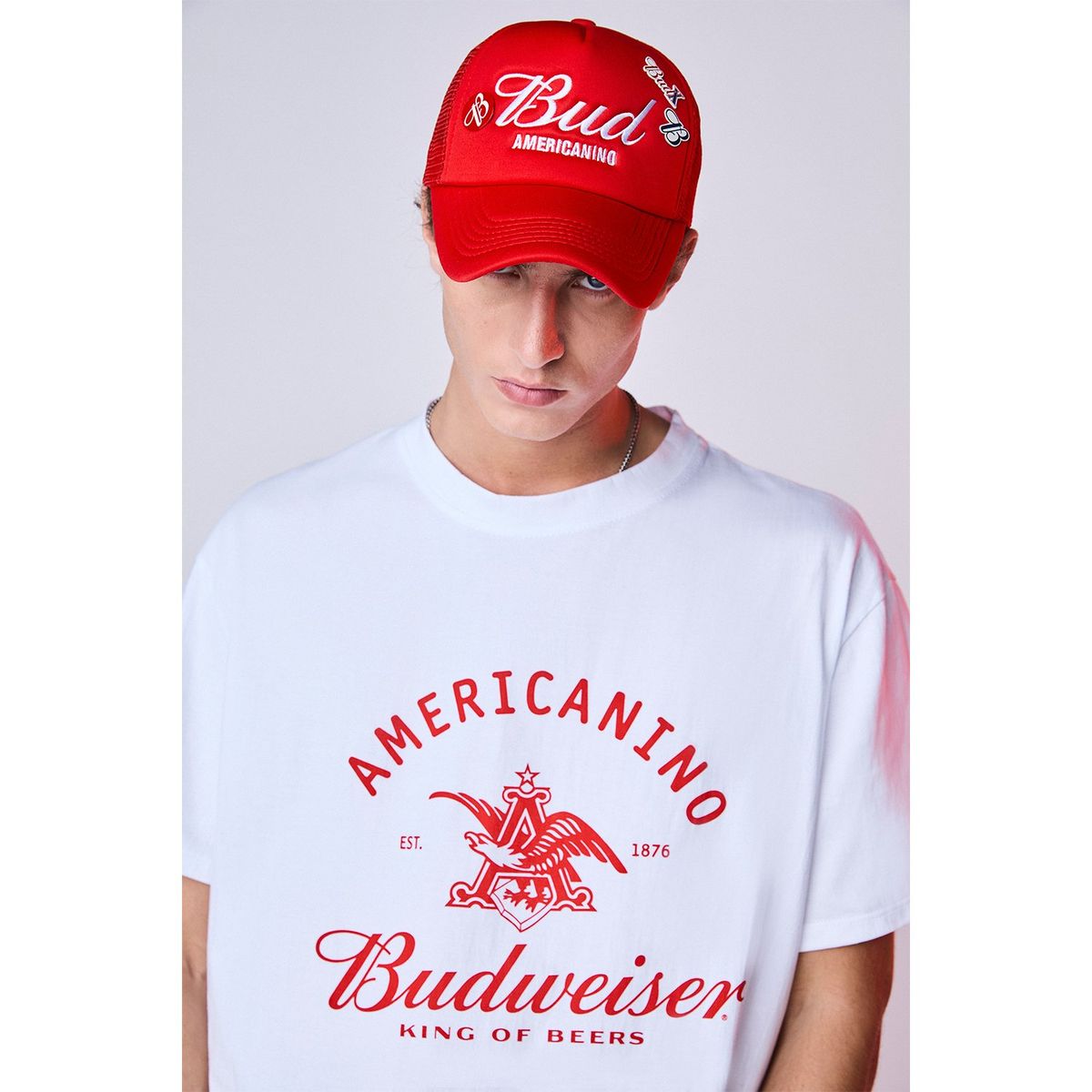 AMERICANINO - Polera Manga Corta Oversize Hombre Americanino