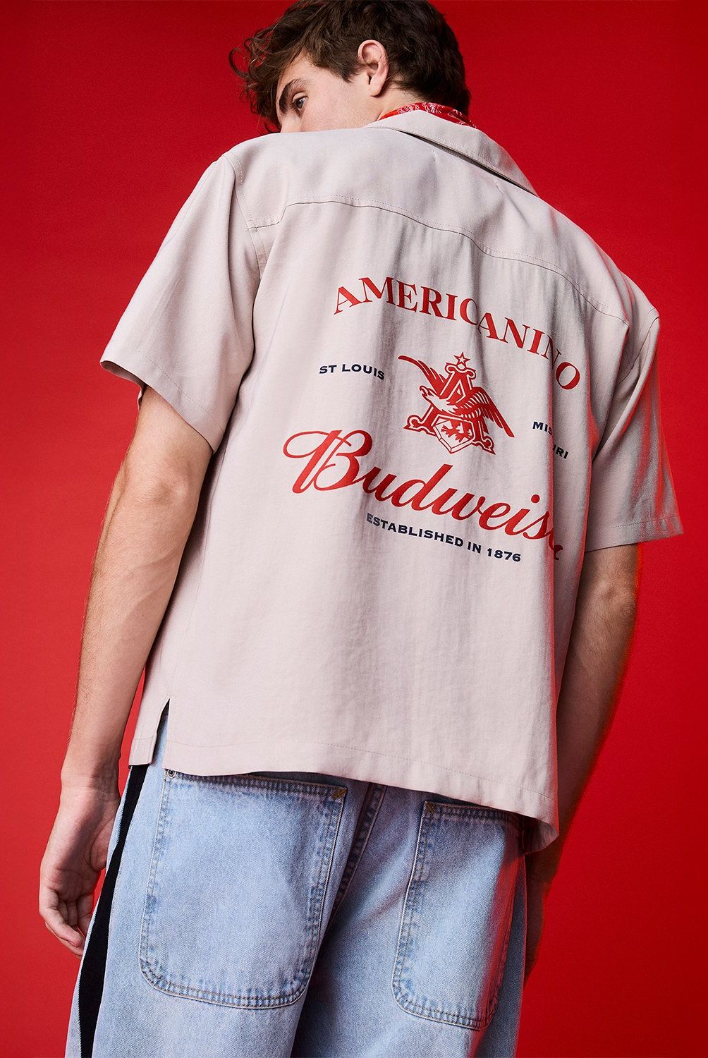 AMERICANINO - Camisa Manga Corta Boxy Fit Hombre Americanino