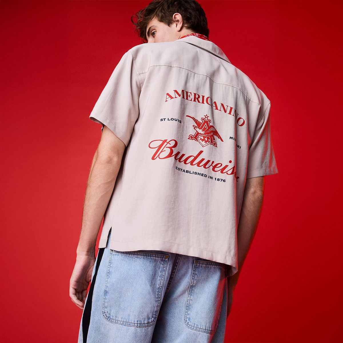 AMERICANINO - Camisa Manga Corta Boxy Fit Hombre Americanino